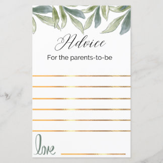 Lámina Consejos para que los padres sean un juego de duch