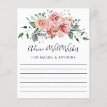 Consejos y buenos deseos Floral de primavera rosa 