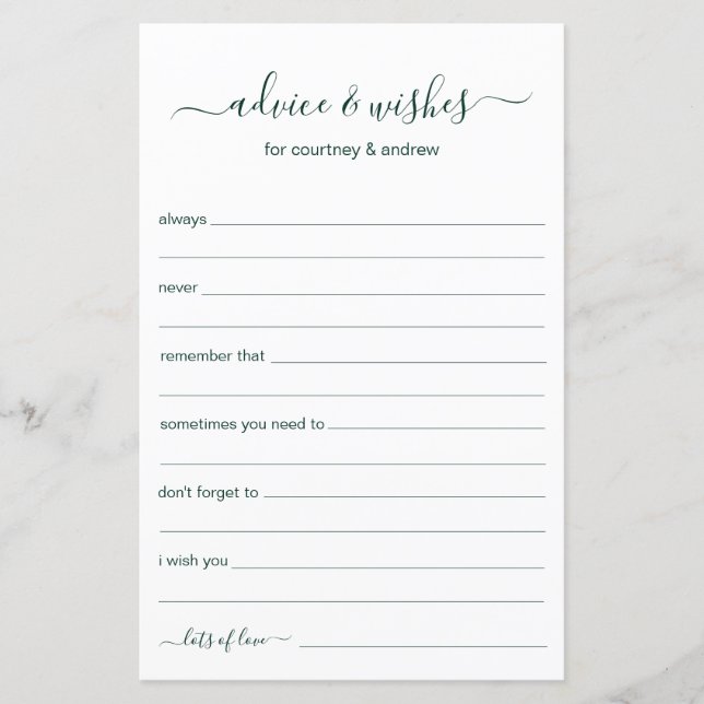 Lámina Consejos y deseos (Anverso)