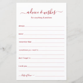 Lámina Consejos y deseos