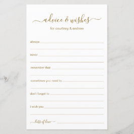 Lámina Consejos y deseos