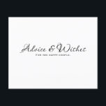 Lámina Consejos y deseos Boda Matrimonio Compromiso Despe<br><div class="desc">Personaliza para cualquier evento.</div>