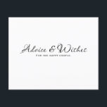 Lámina Consejos y deseos Boda Matrimonio Compromiso Despe<br><div class="desc">Personaliza para cualquier evento.</div>