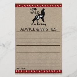 Lámina Consejos y deseos de Baby Shower para un niño salv