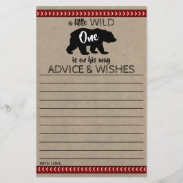 Lámina Consejos y deseos de Baby Shower para un niño salv