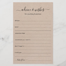 Lámina Consejos y deseos de Bodas rusos