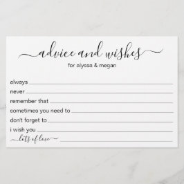 Lámina Consejos y deseos de un Boda LGBTQ moderno