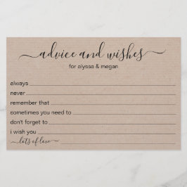 Lámina Consejos y deseos de un Boda LGBTQ ruso