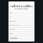 Lámina Consejos y deseos del Boda LGBTQ<br><div class="desc">Este sencillo, mínimo, guión escrito a mano, las sábanas LGBTQ Advice & Wishes son perfectas para tener en su ducha nupcial, cena de ensayo o boda para que los invitados llenen para la feliz pareja. A la gente le encantará tener las indicaciones - hacen tan fácil dejar amables palabras de...</div>