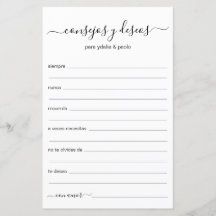 Consejos y deseos en español