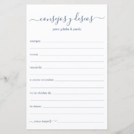Lámina Consejos y deseos en español