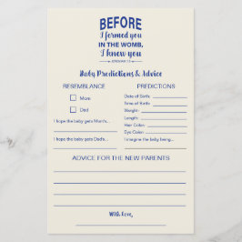 Lámina Consejos y predicciones Biblia Verse juego de duch