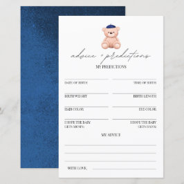 Lámina Consejos y predicciones Bonjour Bebe Baby Shower