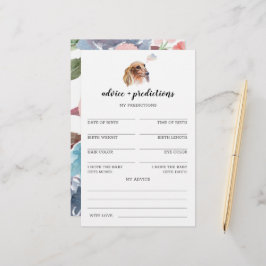 Lámina Consejos y predicciones Juego de Baby Shower Dachs