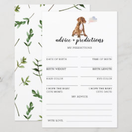 Lámina Consejos y predicciones Juego de Baby Shower Pit b