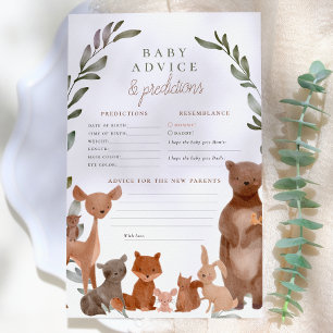Lámina Consejos y predicciones para bebé - Baby Shower Bo