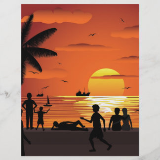 Lámina contemplando el atardecer