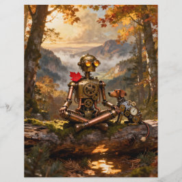 Lámina Contemplating Nature Scrapbook Paper