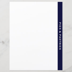 Lámina Cookbook Divider Armada y blanco Pie y pastele