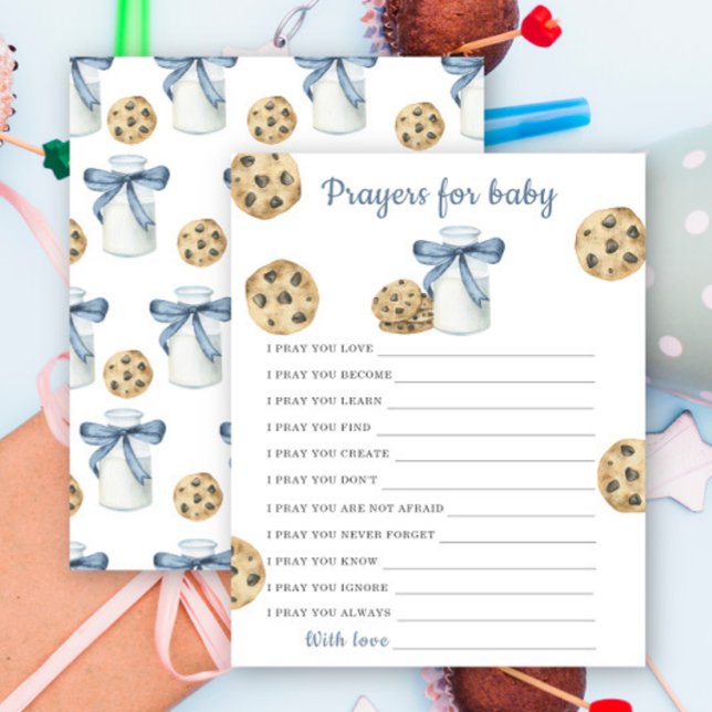 Lámina Cookies de leche con ducha de bebé Oraciones para  (Subido por el creador)