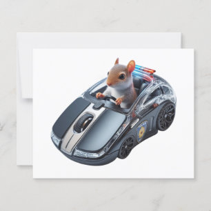 Lámina Cop de ardilla en acción: ¡Detente o te haré clic!