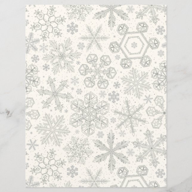 Lámina Copos de nieve (Anverso)