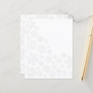 Lámina Copos de nieve blancos