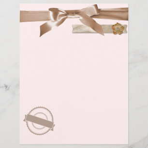 Lámina Coquette Bow Taupe Beige Scrapbook and Journaling