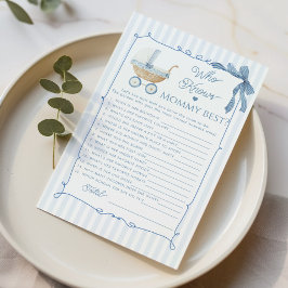 Lámina Coquette Carriage Who knows mommy best game