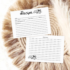 Lámina Coquette Croissant Recipe Card