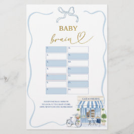 Lámina Coquette Parisian Cafe Baby Brain Games