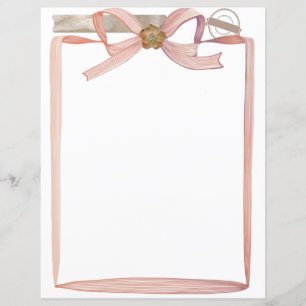 Lámina Coquette Pink Bows Scrapbooking and Journaling