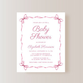 Lámina Coquette Presupuestaria dobla a bebé rosa