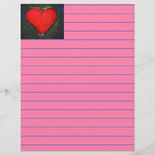 Lámina Corazón pintado (Anverso)