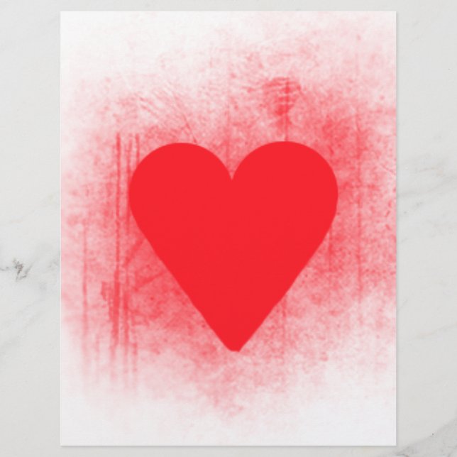 Lámina Corazón rojo (Anverso)