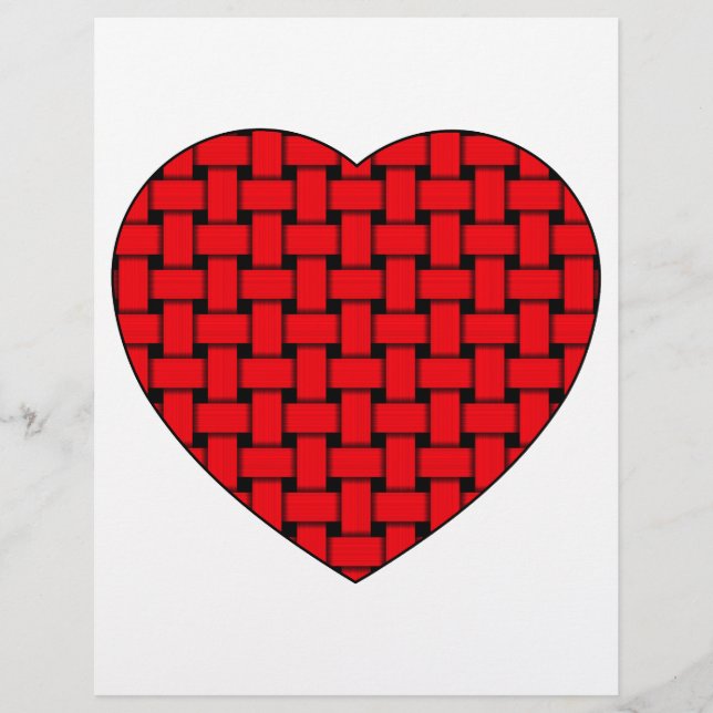 Lámina Corazón rojo agitado (Anverso)