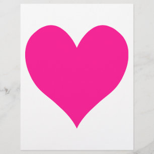 Lámina Corazón rosa profundo y agudo