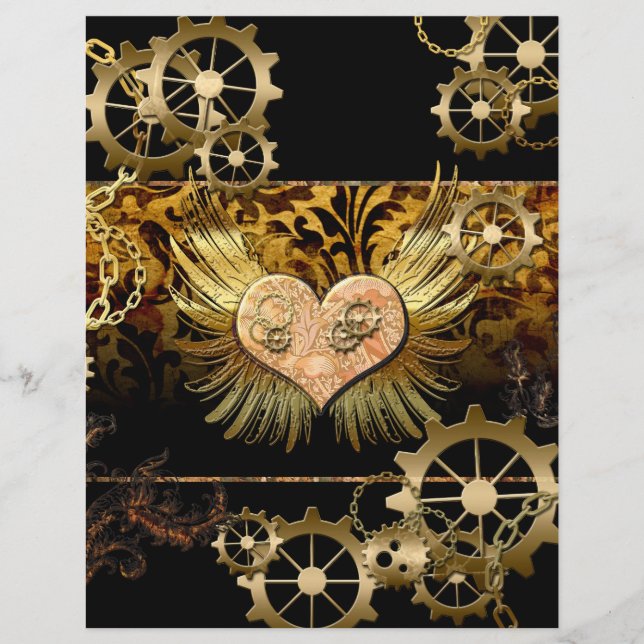 Lámina Corazón Steampunk (Anverso)