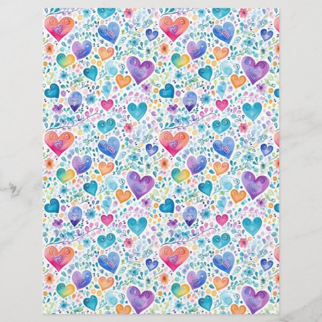 Lámina Corazones 1 (Reverso)