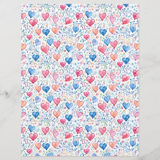 Lámina Corazones 12 (Reverso)