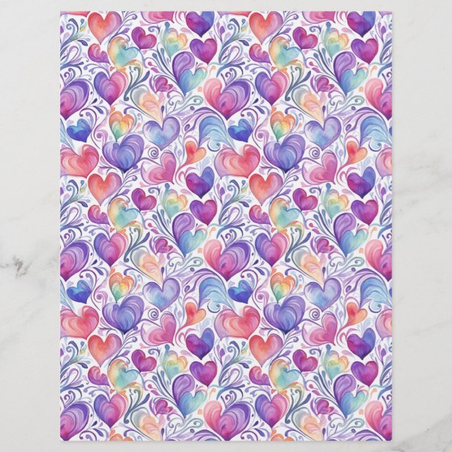 Lámina Corazones 13 (Reverso)