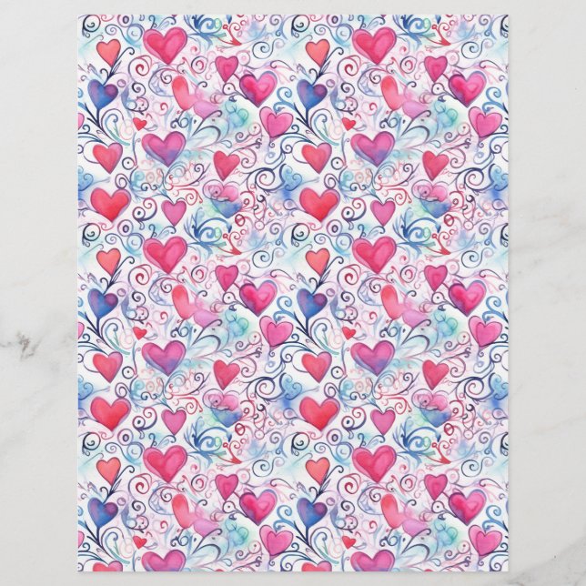 Lámina Corazones 14 (Reverso)