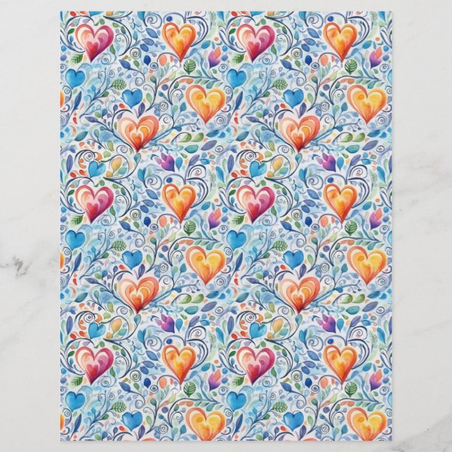 Lámina Corazones 15 (Reverso)