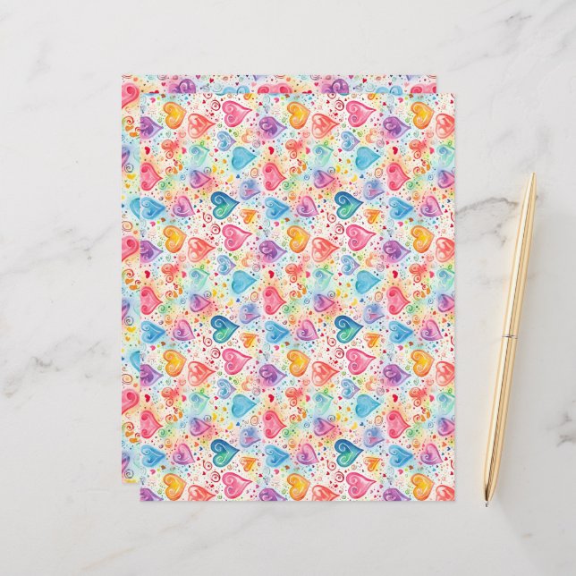 Lámina Corazones 3 (Anverso/Reverso In Situ)