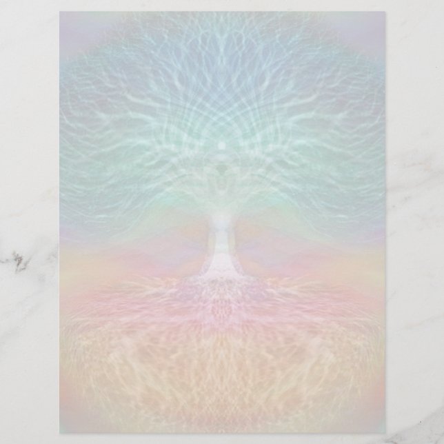 Lámina Corazones arcoiris del árbol de la vida (Anverso)