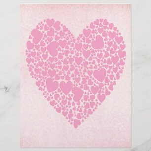 Lámina Corazones Rosas
