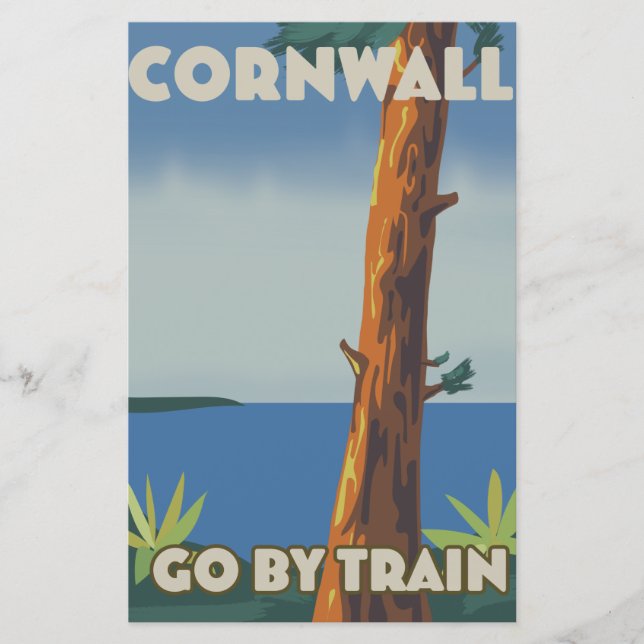 Lámina Cornualles ir en tren (Anverso)