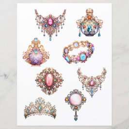 Lámina Corta la joyería de Rococo