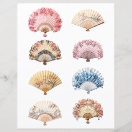 Lámina Cortar el ventilador de la mano de Rococo