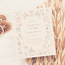 Lámina Cosas favoritas y caprichosas Fiesta Navidades de